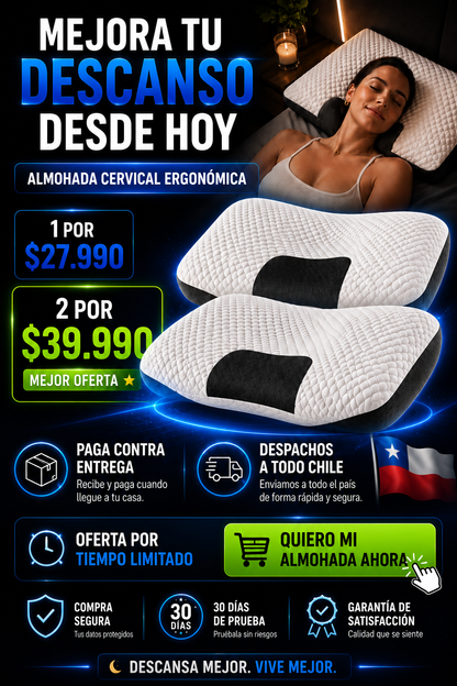Almohada Cervical Ergonomica